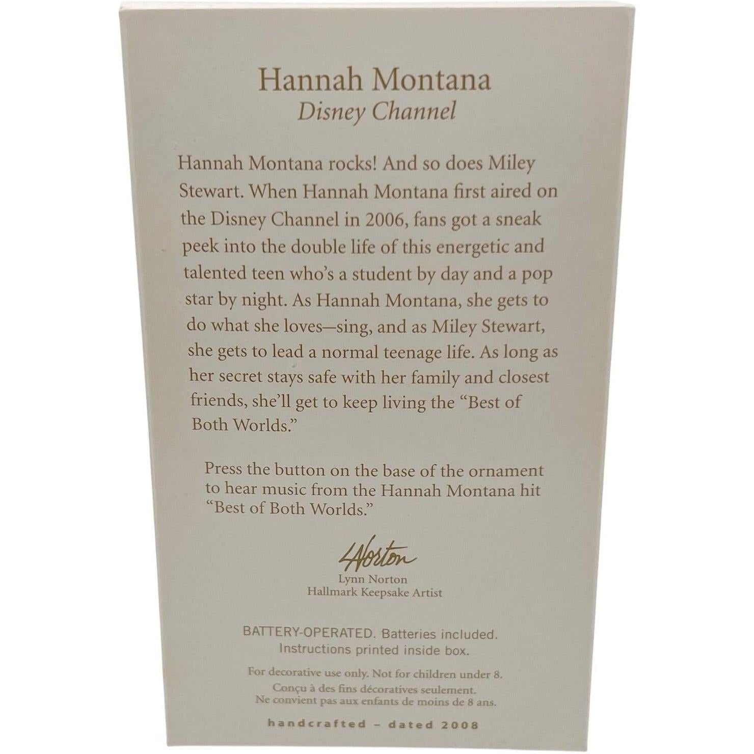 2008 Hannah Montana Hallmark Ornament (Disney) QXD2151