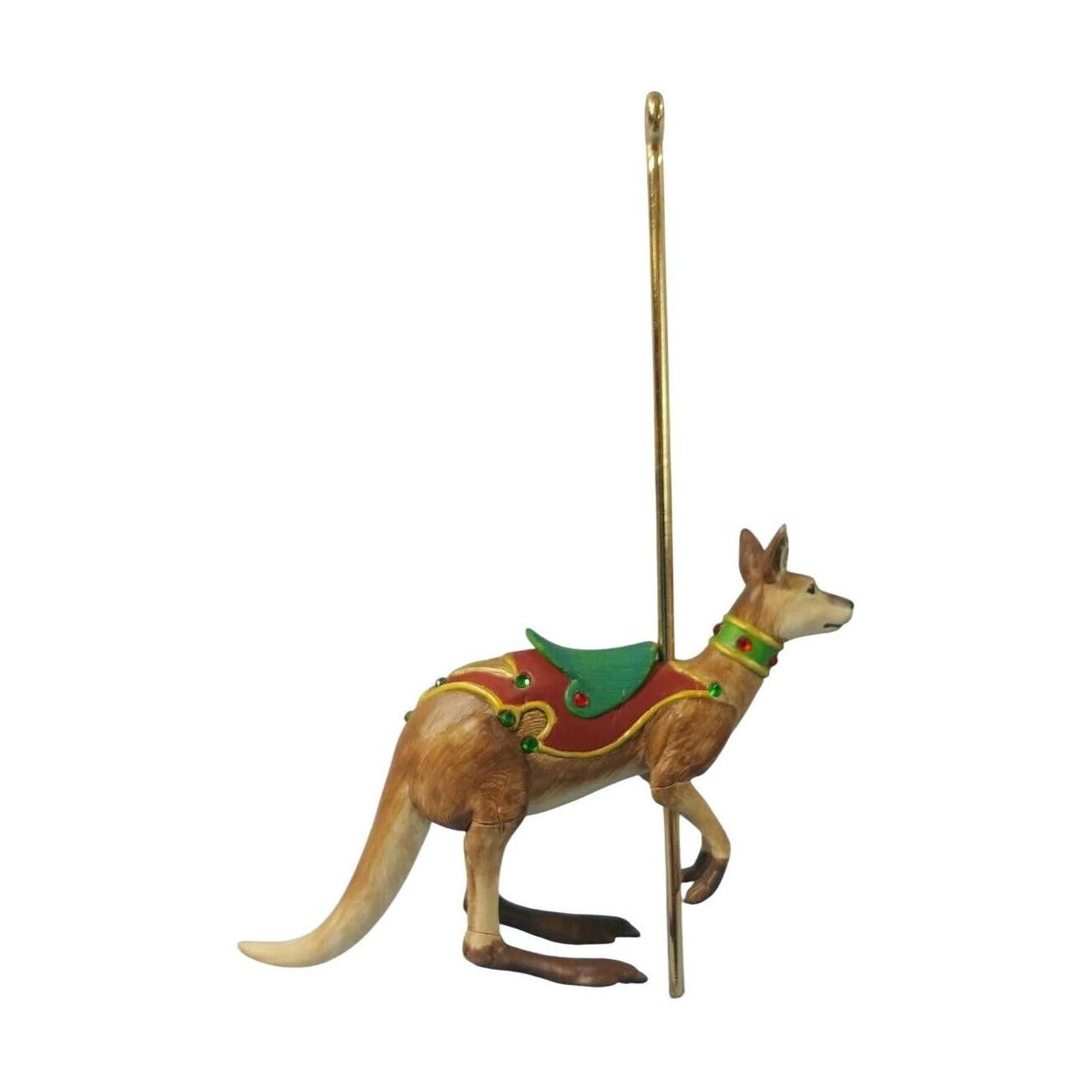 2008 Happy Kangaroo Hallmark Ornament (Carousel Ride) QXE9001 Image1