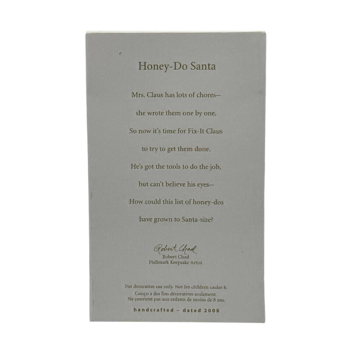 2008 Honey - Do Santa Hallmark Ornament (Santa Claus) QXG2221 Image6