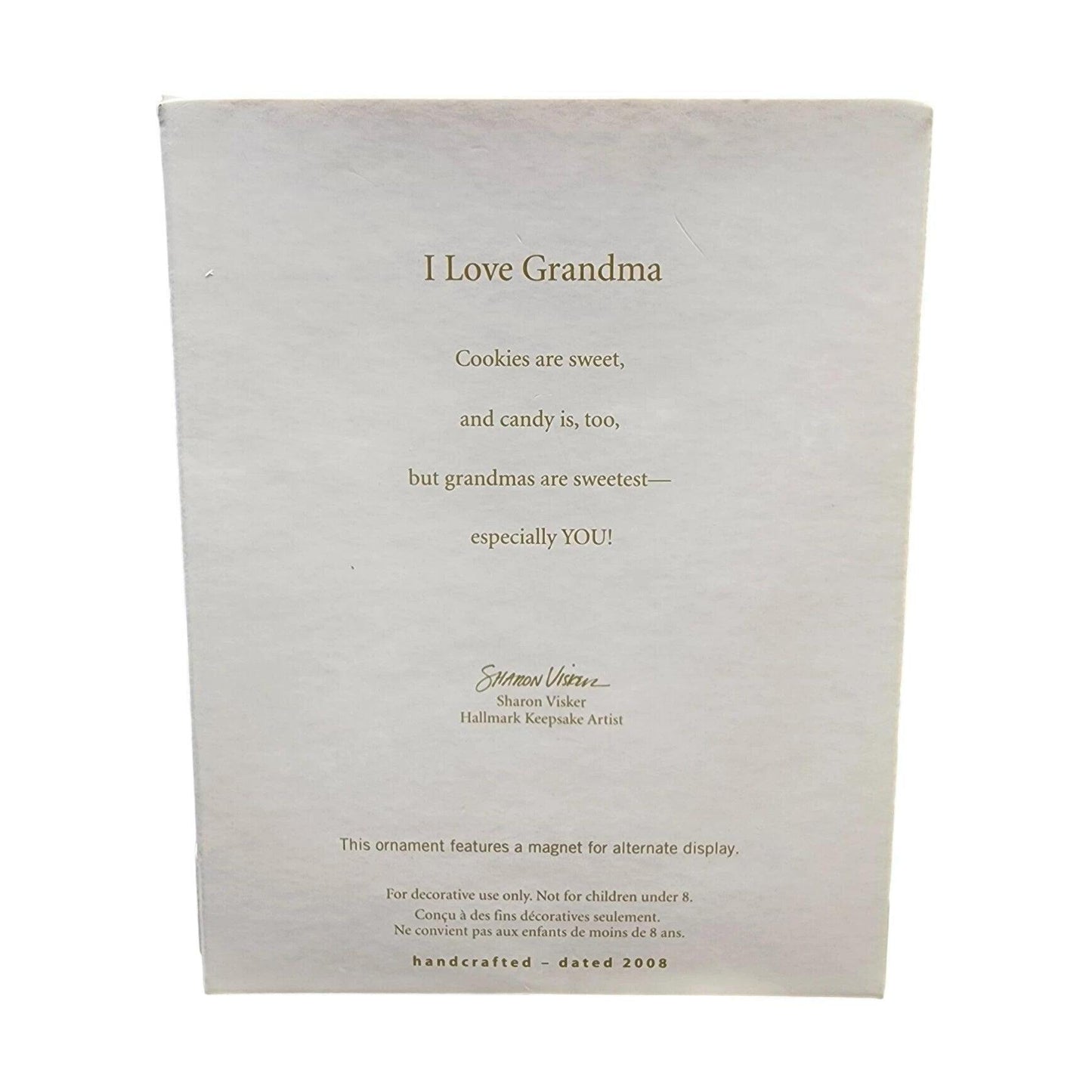 2008 I Love Grandma Hallmark Ornament (Photo Holder) QXG6144 Image5