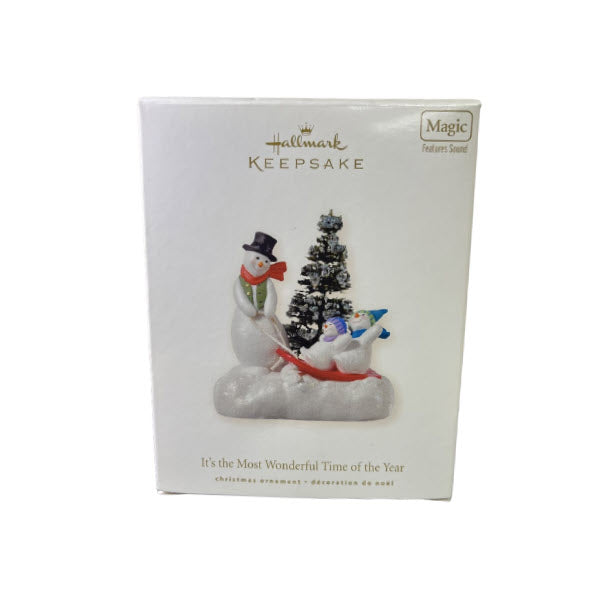 2008 It's the Most Wonderful Time of the Year Hallmark Ornament (Snowman) QSR8054