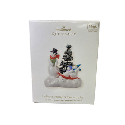 2008 It's the Most Wonderful Time of the Year Hallmark Ornament (Snowman) QSR8054