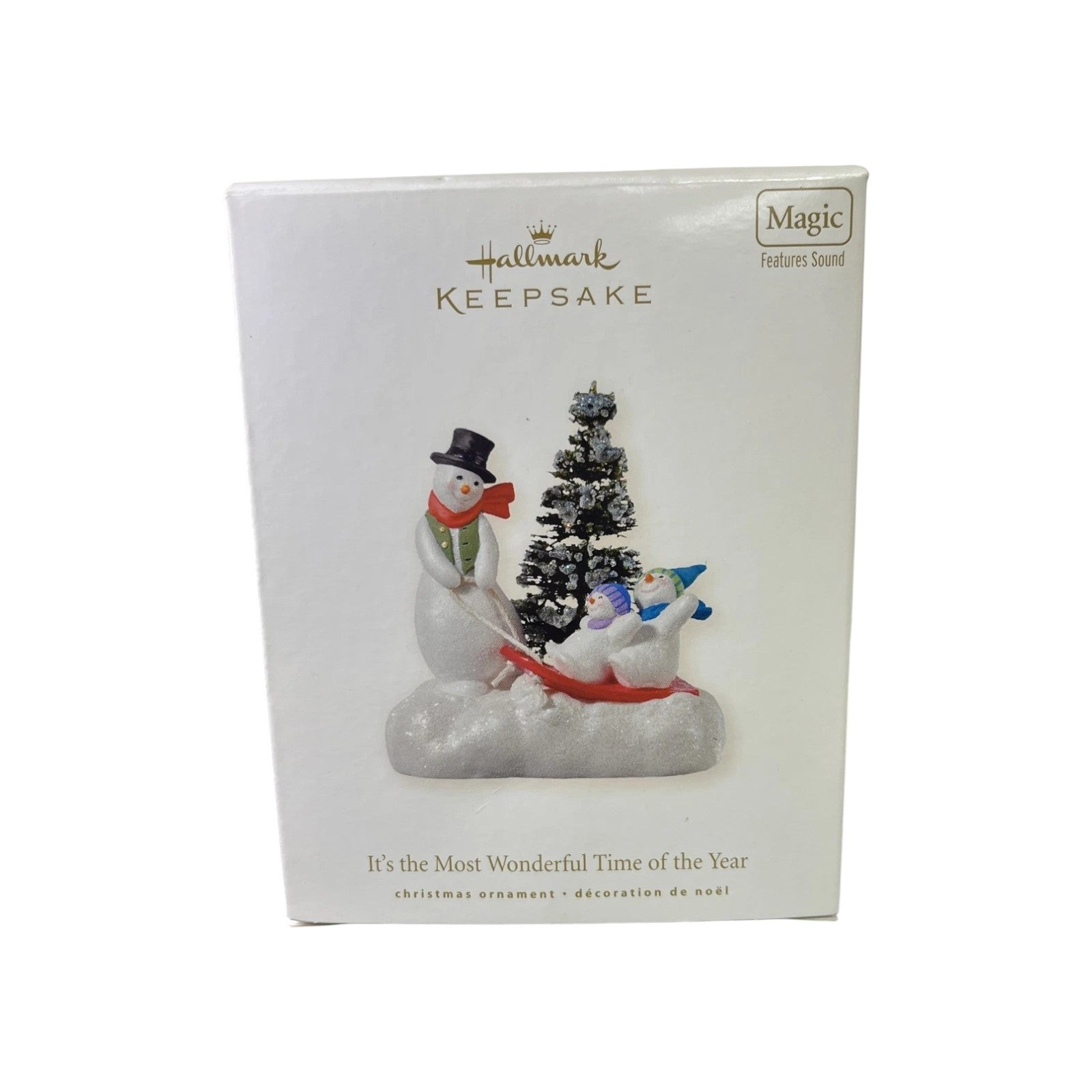 2008 It's the Most Wonderful Time of the Year Hallmark Ornament (Snowman) QSR8054 Image2