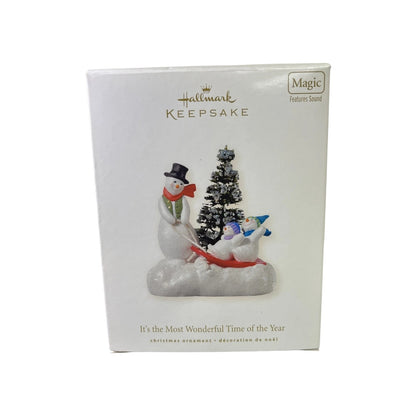 2008 It's the Most Wonderful Time of the Year Hallmark Ornament (Snowman) QSR8054 Image2