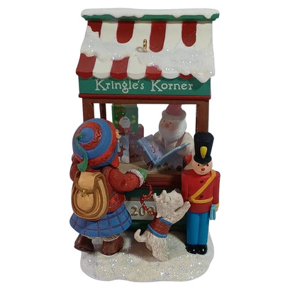 2008 Kringle's Korner Book Store Hallmark Ornament (Christmas Window) QXC8002 Image1