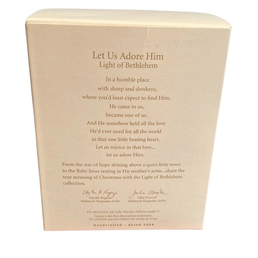 2008 Let Us Adore Him Hallmark Ornament (Light of Bethlehem) QXT8304 Image6