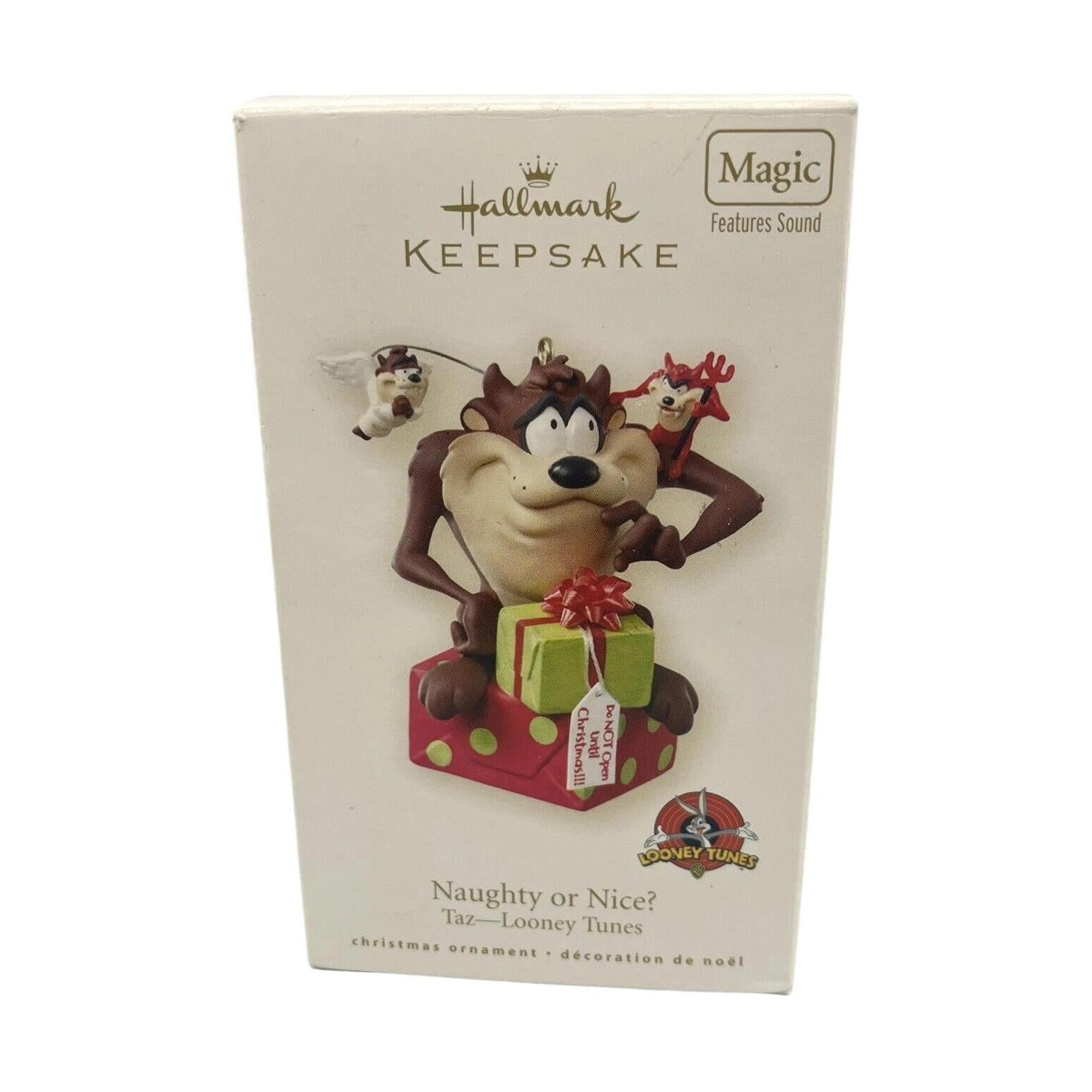 2008 Naughty or Nice? Hallmark Ornament (Taz-Looney Tunes) QX4194 Image2