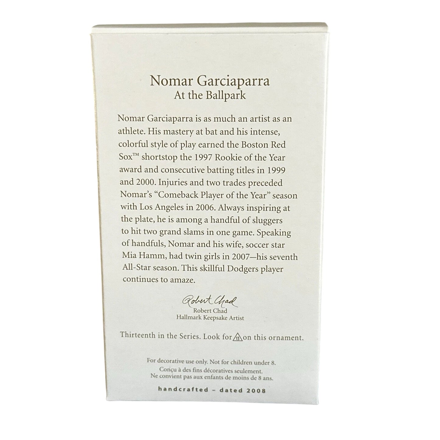 2008 Nomar Garciaparra (At the Ballpark)