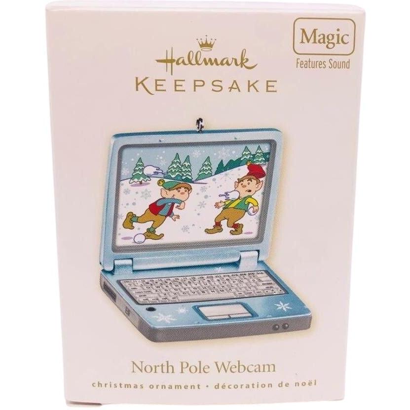 2008 North Pole Webcam Hallmark Ornament (Magic Laptop) QHF3034