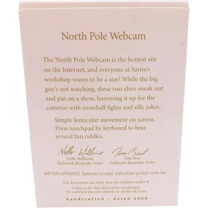 2008 North Pole Webcam Hallmark Ornament (Magic Laptop) QHF3034