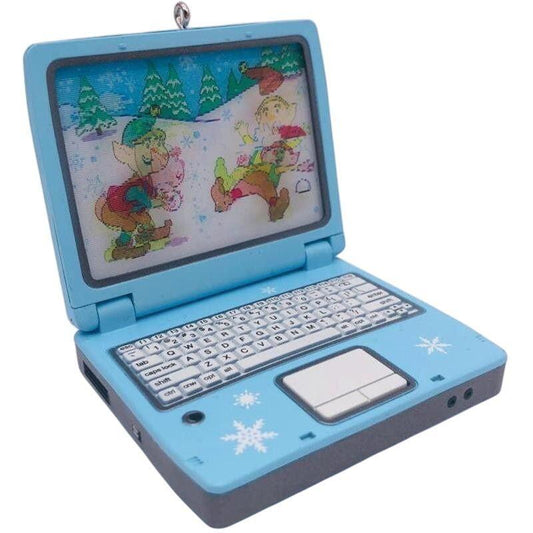 2008 North Pole Webcam Hallmark Ornament (Magic Laptop) QHF3034