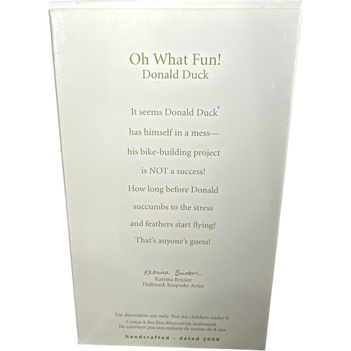 2008 Oh What Fun! Hallmark Ornament (Donald Duck) QXD4074