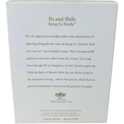 2008 Po and Shifu Hallmark Ornament (Kung Fu Panda) QXI4261