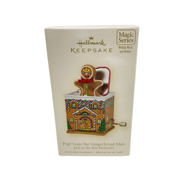 2008 Pop! Goes the Gingerbread Man Hallmark Ornament (Jack-in-the-Box Memories) QX7161