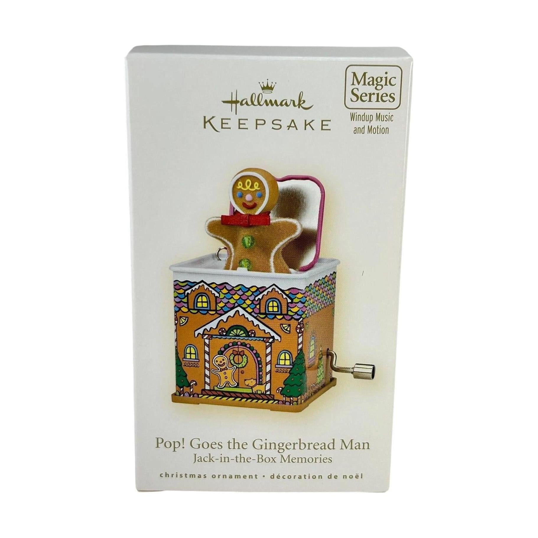 2008 Pop! Goes the Gingerbread Man Hallmark Ornament (Jack-in-the-Box Memories) QX7161 Image2