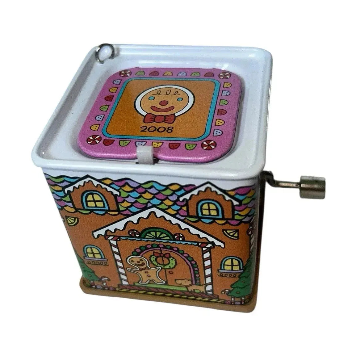 2008 Pop! Goes the Gingerbread Man Hallmark Ornament (Jack-in-the-Box Memories) QX7161 Image3