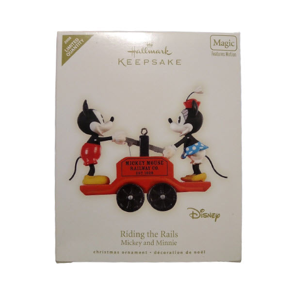 2008 Riding the Rails Hallmark Ornament (Mickey Mouse & Friends) QXE9004