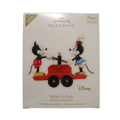 2008 Riding the Rails Hallmark Ornament (Mickey Mouse & Friends) QXE9004