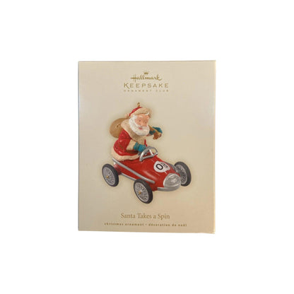 2008 Santa Takes a Spin Hallmark Ornament (Santa Claus) QXC8014 Image2