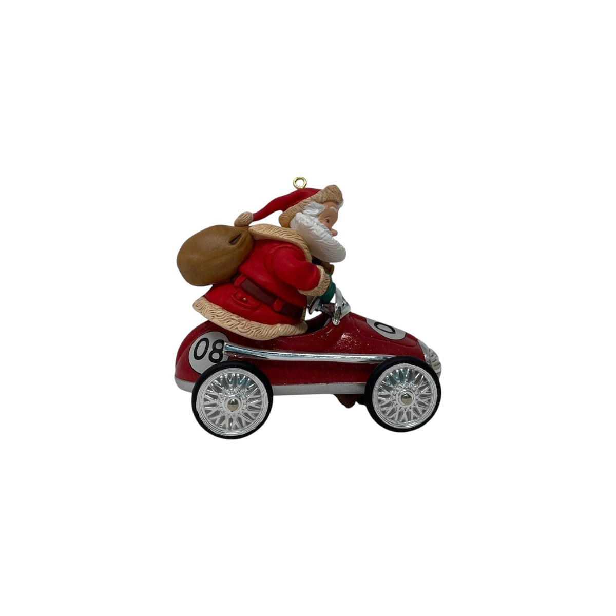 2008 Santa Takes a Spin Hallmark Ornament (Santa Claus) QXC8014 Image3