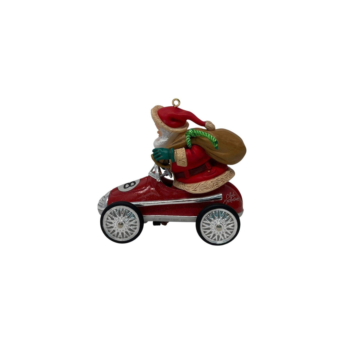 2008 Santa Takes a Spin Hallmark Ornament (Santa Claus) QXC8014 Image4