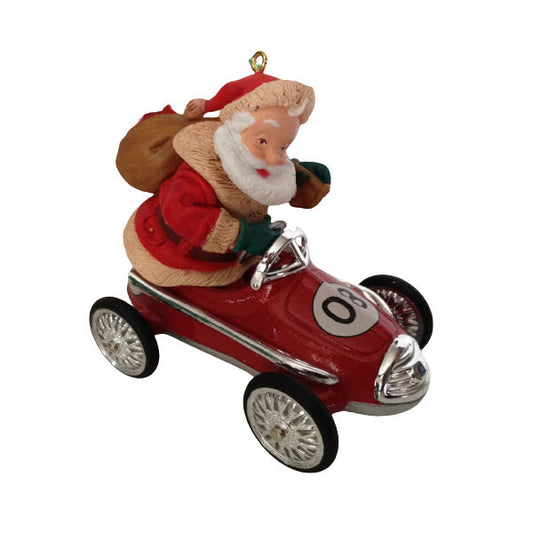 2008 Santa Takes a Spin Hallmark Ornament (Santa Claus) QXC8014