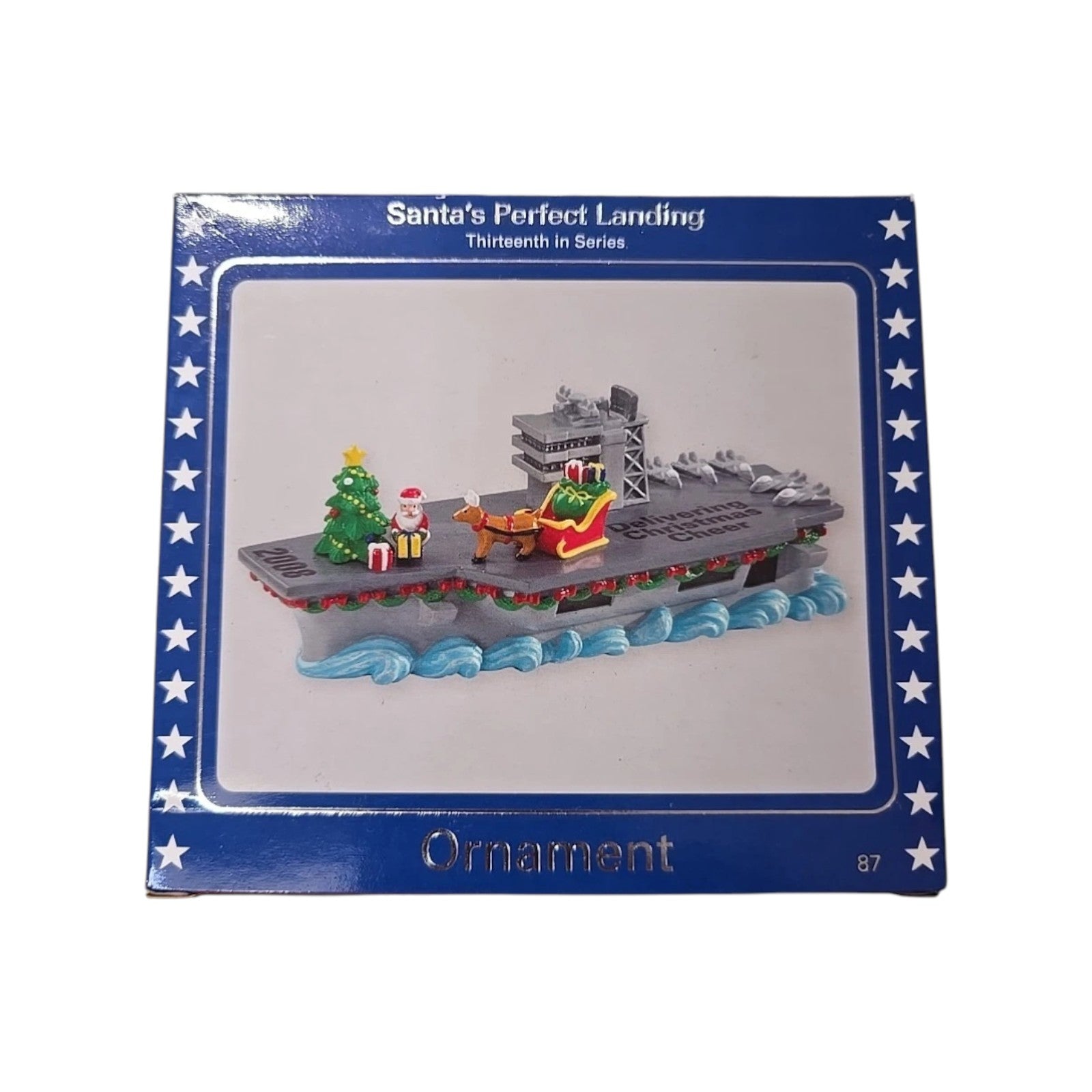 2008 Santa’s Perfect Landing (Santa Claus) Carlton Cards Heirloom Ornament CXOR-087T Image2
