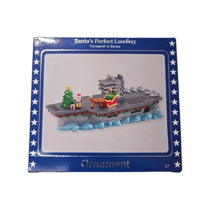 2008 Santa’s Perfect Landing (Santa Claus) Carlton Cards Heirloom Ornament CXOR-087T Image2