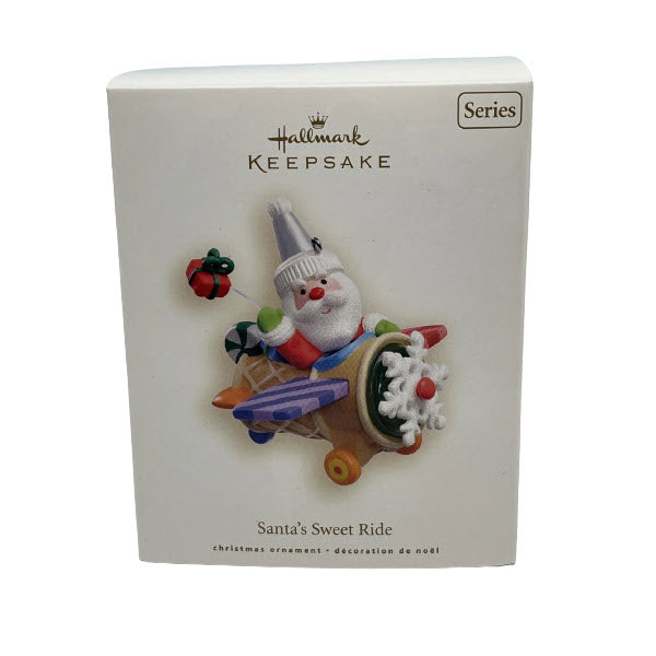 2008 Santa's Sweet Ride #2 -Ice Cream Cone Airplane Hallmark Ornament (Santa's Sweet Ride) QX7151