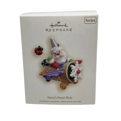 2008 Santa's Sweet Ride #2 -Ice Cream Cone Airplane Hallmark Ornament (Santa's Sweet Ride) QX7151