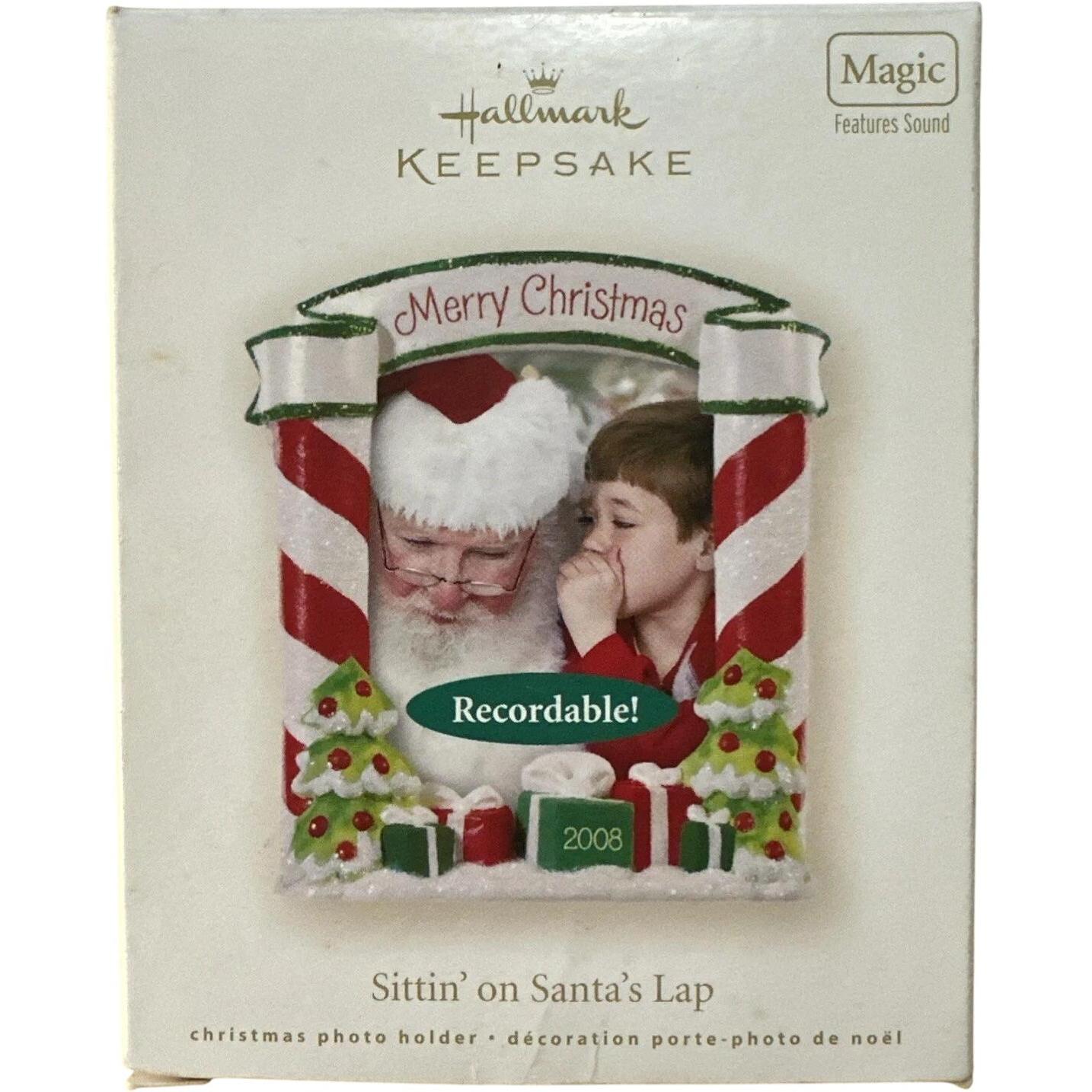 2008 Sittin' on Santa's Lap Hallmark Ornament (Photo Holder) QXG7271