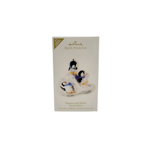 2008 Slippin and Slidin' Hallmark Ornament (Kris' Penguins) QXE9064