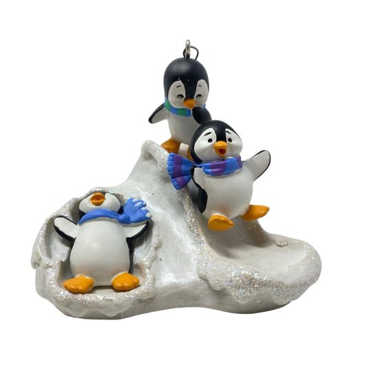 2008 Slippin and Slidin' Hallmark Ornament (Kris' Penguins) QXE9064 Image1