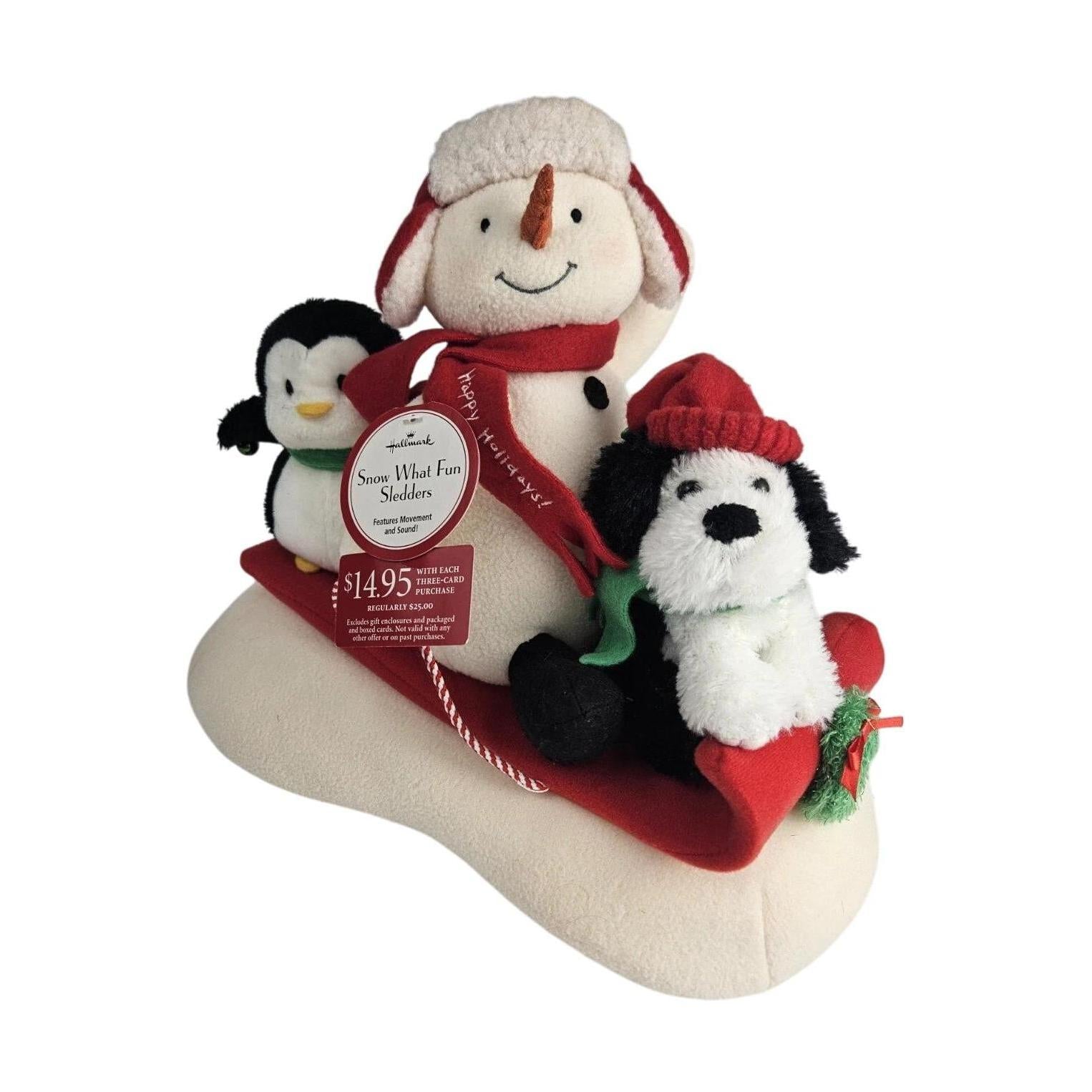 2008 Snow What Fun Sledders Hallmark Ornament (Snowmen) QK4004 Image1