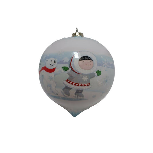 2008 So Nice Being on Ice Hallmark Ornament (Ball) LPR3411