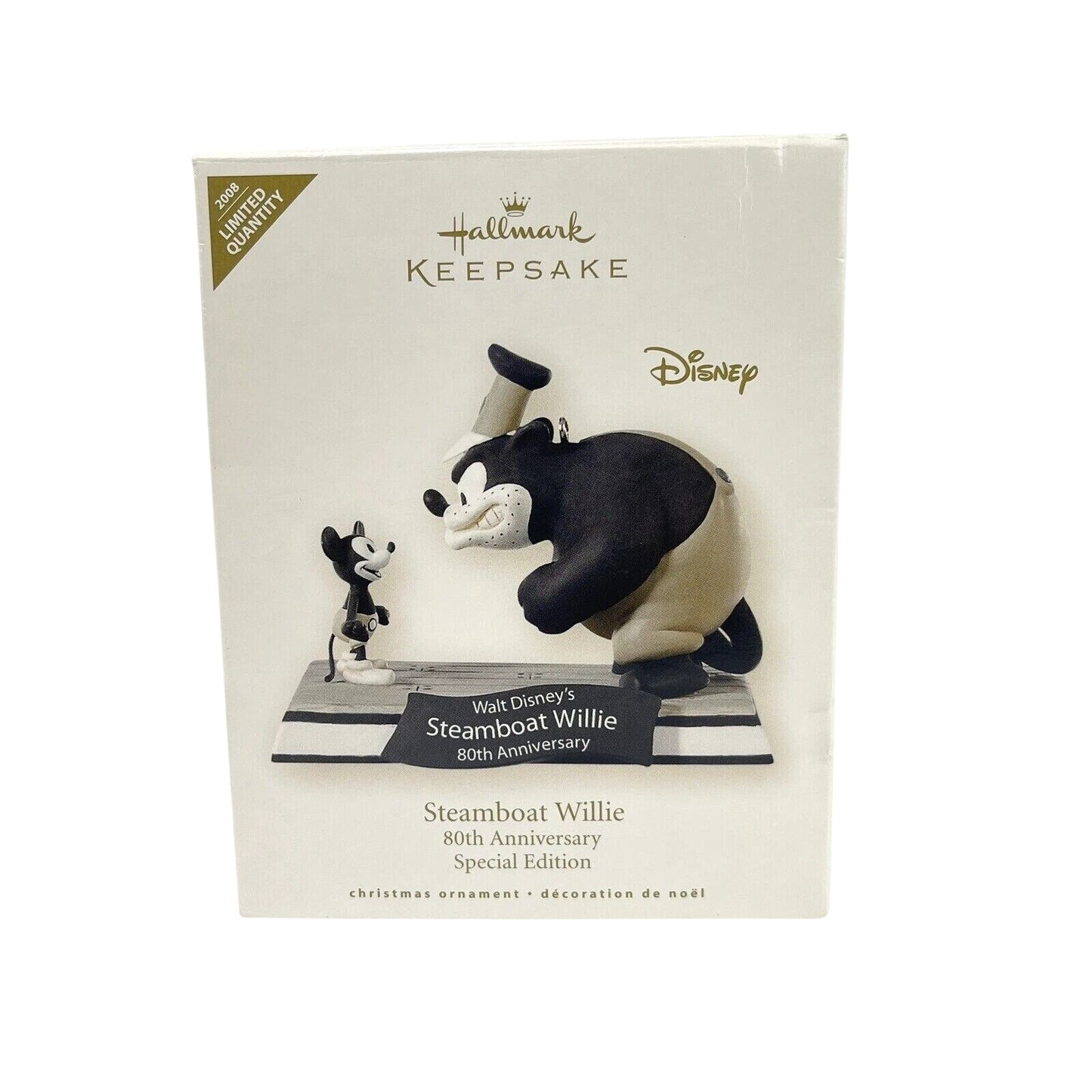 2008 Steamboat Willie Hallmark Ornament (Mickey Mouse & Friends) QXE9074