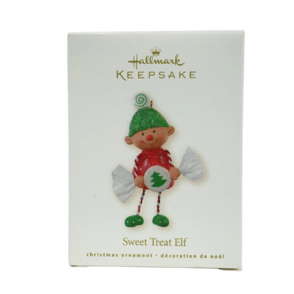2008 Sweet Treat Elf Hallmark Ornament (Candy) LPR3391