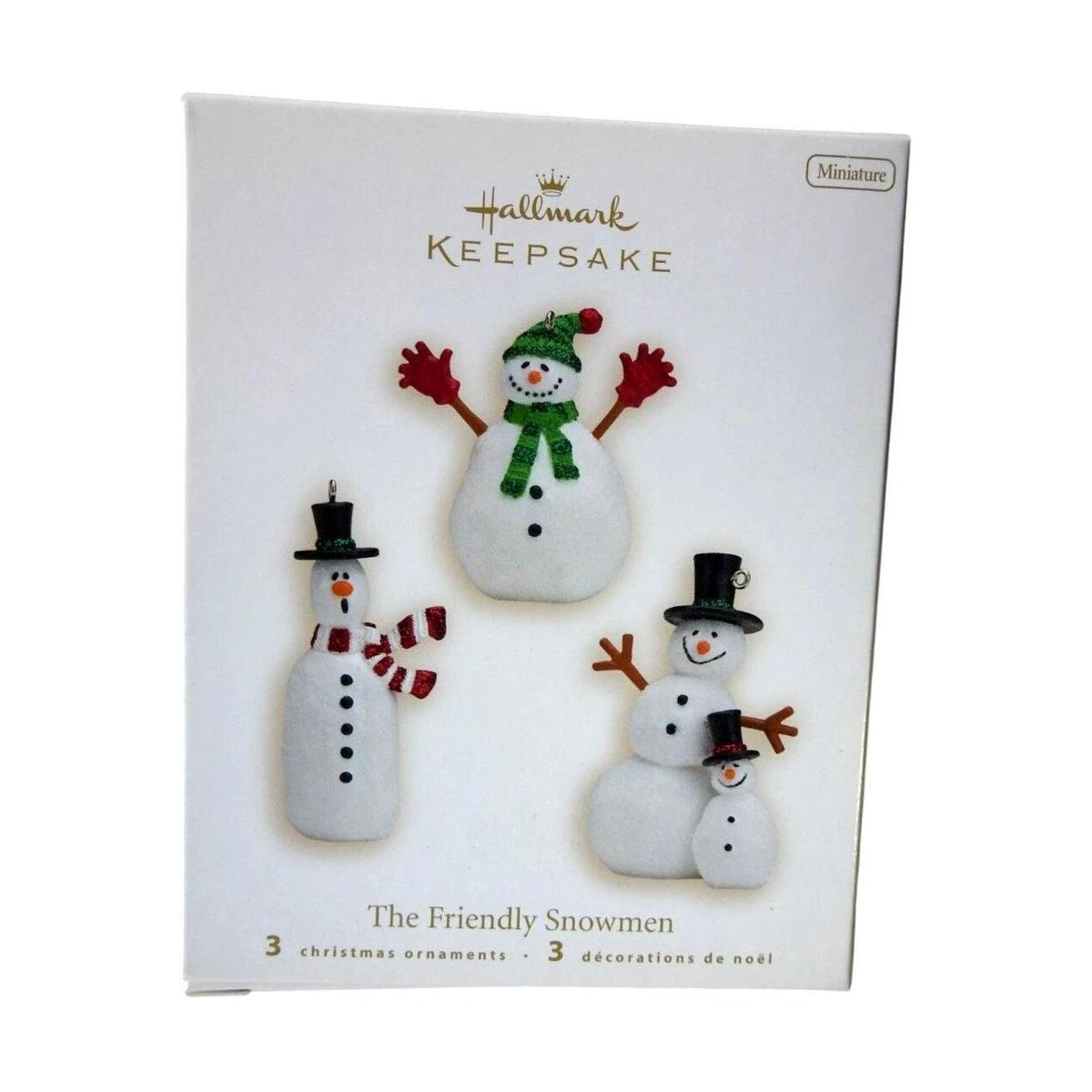 2008 The Friendly Snowmen Hallmark Ornament (Snowmen) QXM8104 Image2