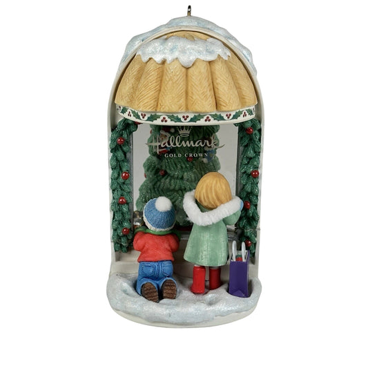 2008 The Little Window- Shoppers Hallmark Ornament (Christmas Window) QMP4002