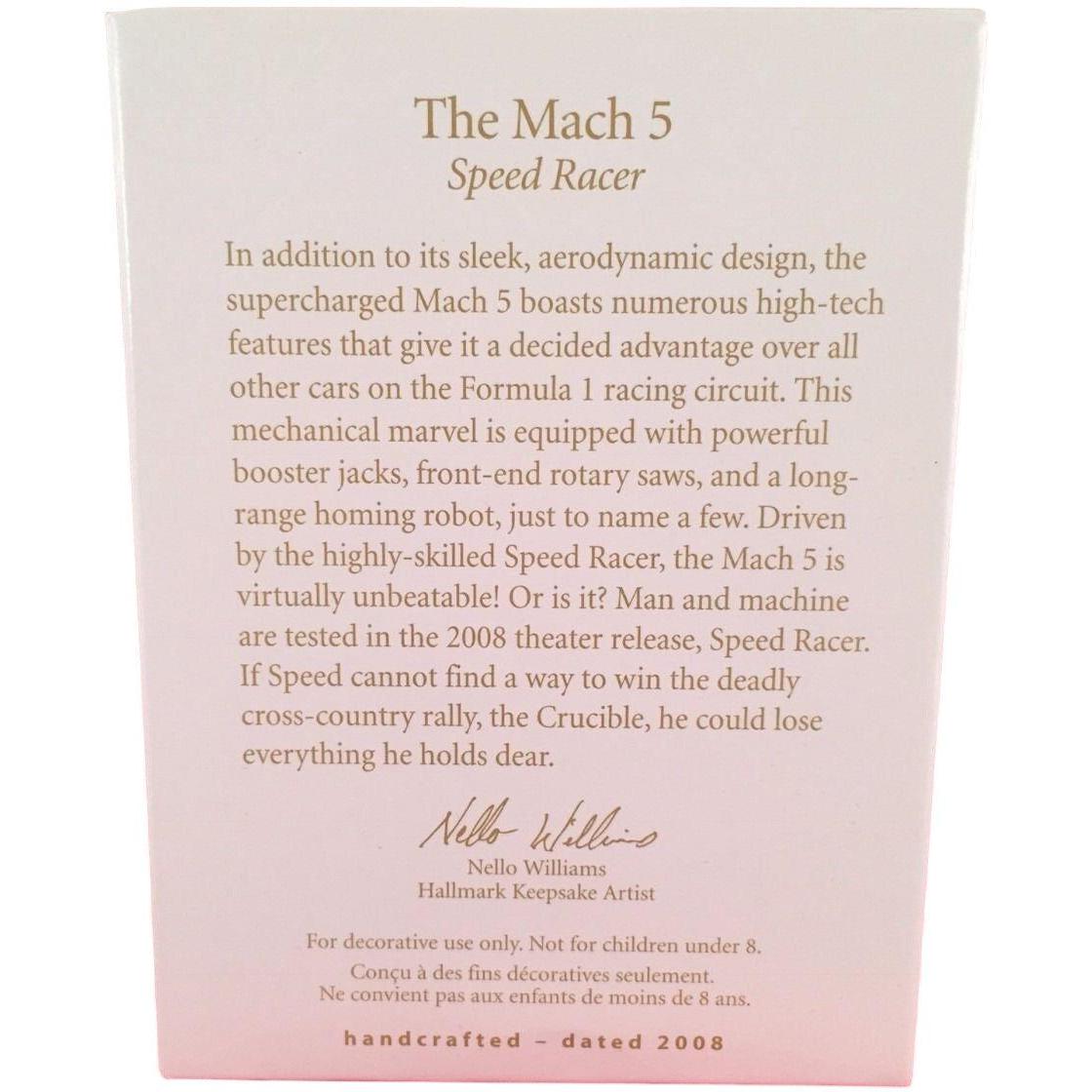 2008 The Mach 5 Hallmark Ornament (Speed Racer) QXI4341