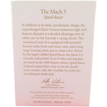 2008 The Mach 5 Hallmark Ornament (Speed Racer) QXI4341