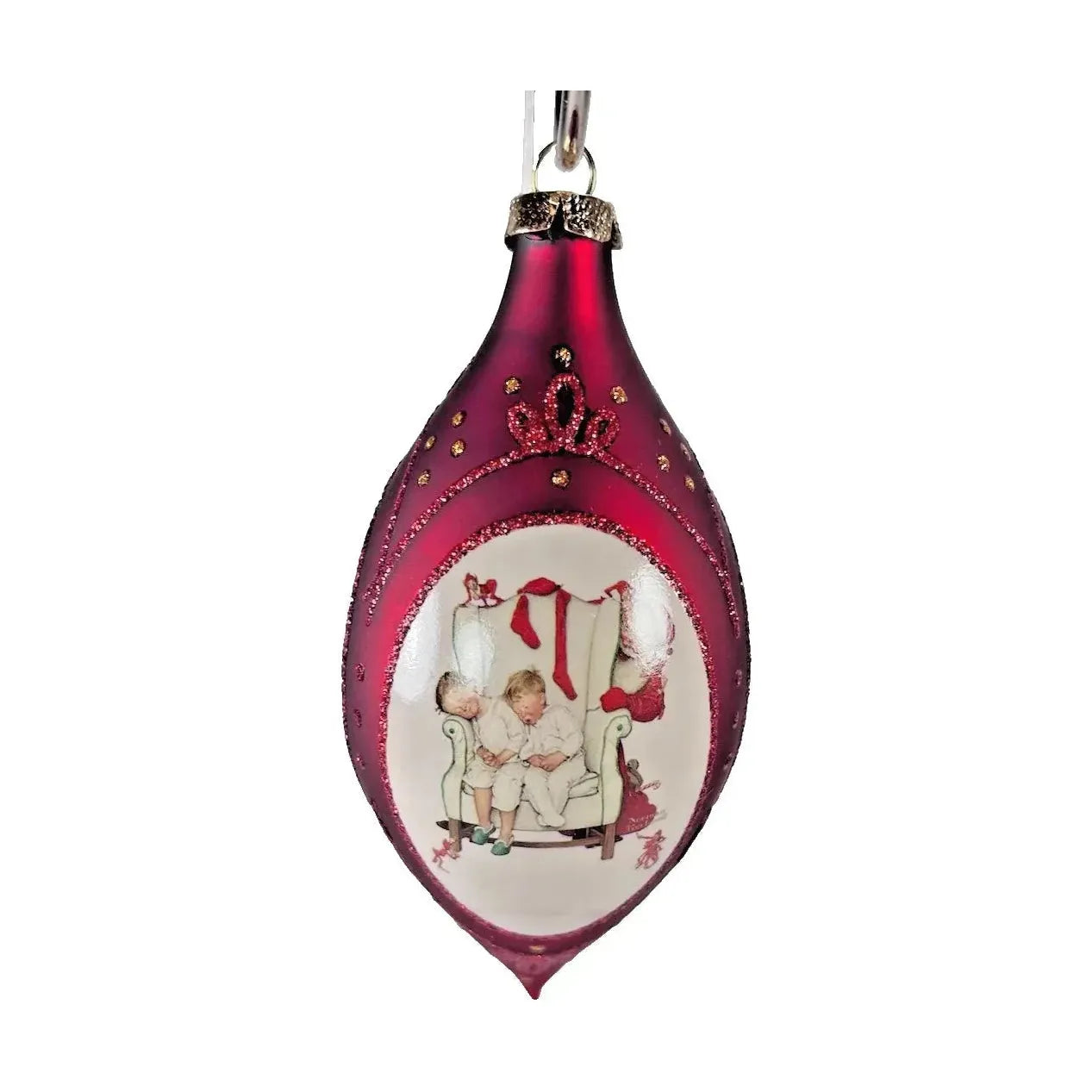 2008 Waiting for Santa Hallmark Ornament (Norman Rockwell) QXE9091 Image1