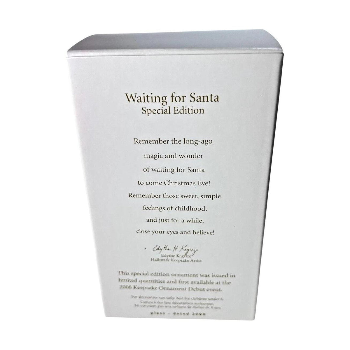2008 Waiting for Santa Hallmark Ornament (Norman Rockwell) QXE9091 Image7