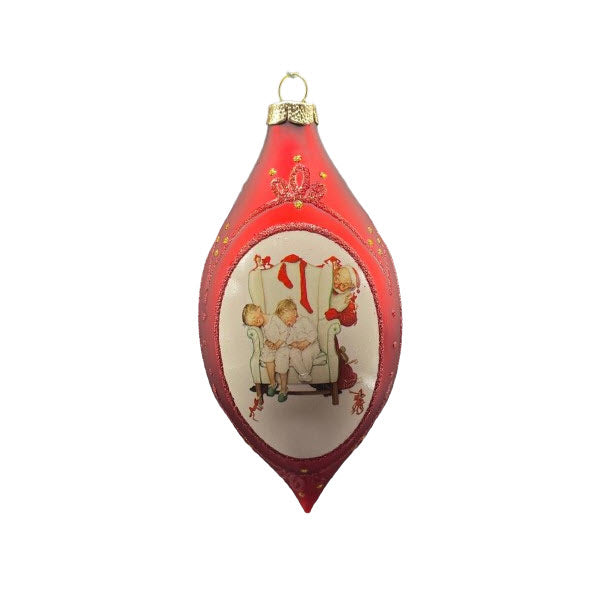 2008 Waiting for Santa Hallmark Ornament (Norman Rockwell) QXE9091