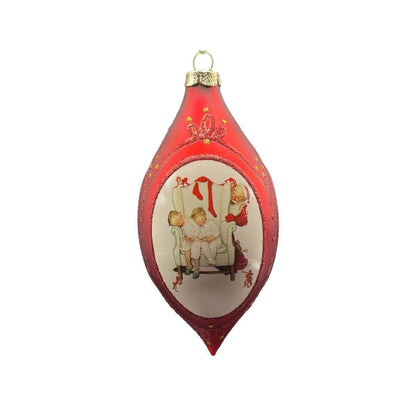 2008 Waiting for Santa Hallmark Ornament (Norman Rockwell) QXE9091