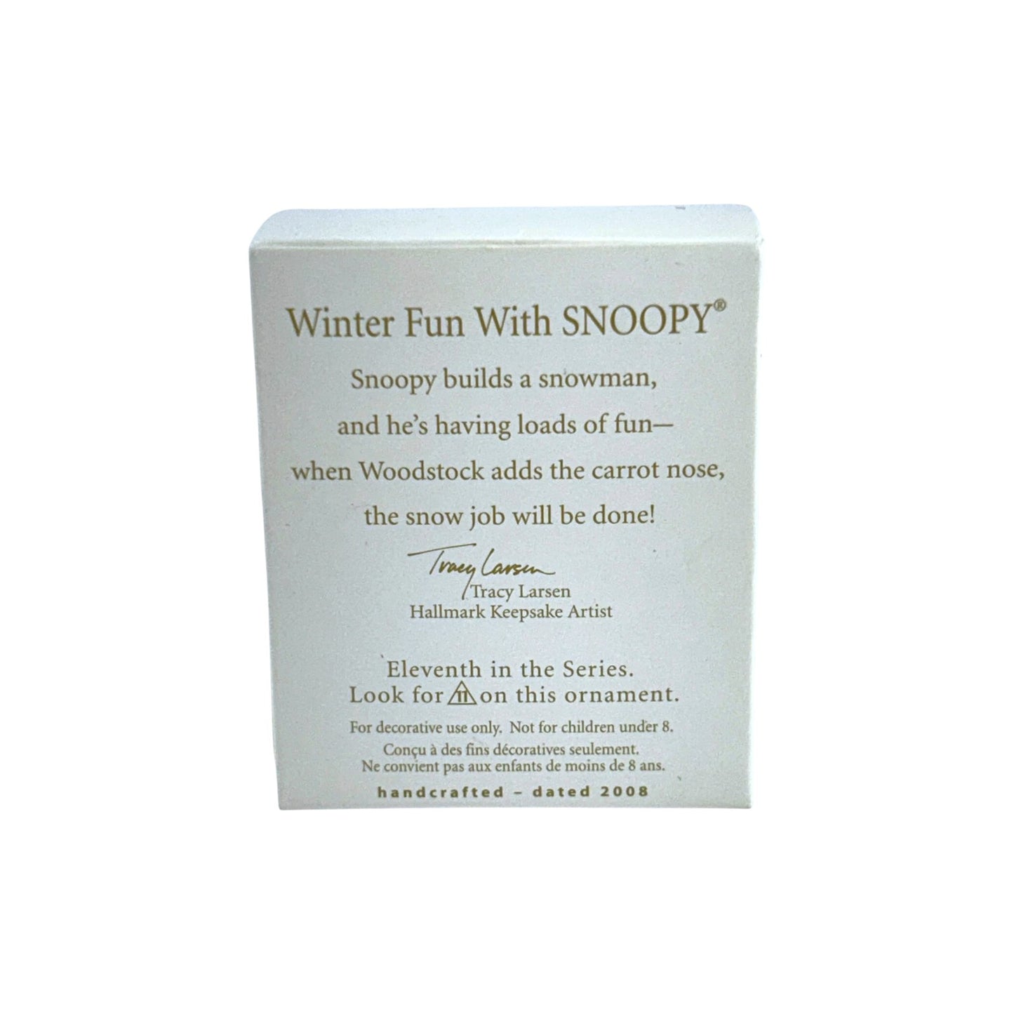 2008 Winter Fun With Snoopy Hallmark Ornament (Winter Fun with Snoopy) QXM4011 Image7