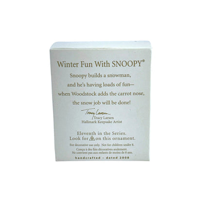 2008 Winter Fun With Snoopy Hallmark Ornament (Winter Fun with Snoopy) QXM4011 Image7