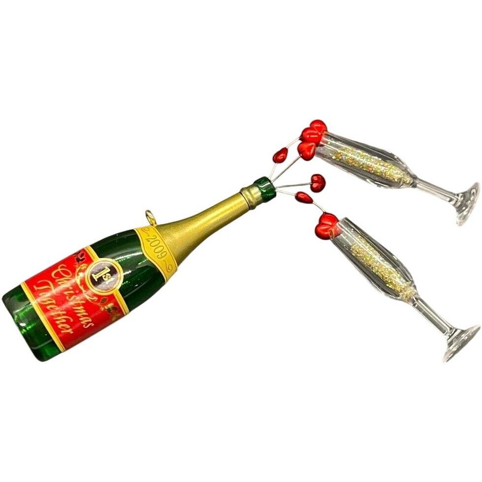 2009 A Toast to Love Hallmark Ornament (Our First Christmas) QXG6082