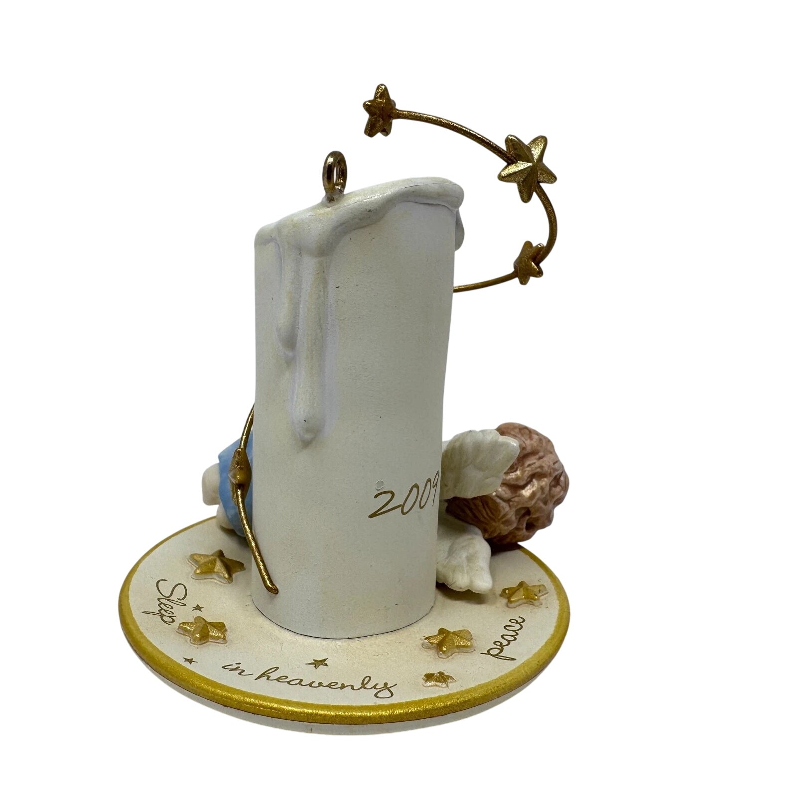 2009 Candle of Peace Hallmark Ornament (Angel) QXG6535
