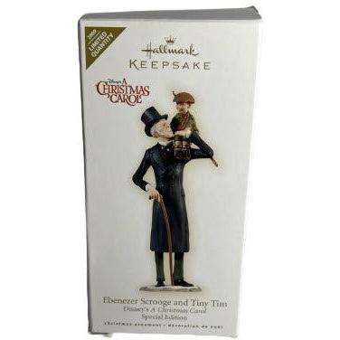 2009 Ebenezer Scrooge and Tiny Tim Hallmark Ornament (A Christmas Carol) QXE2155